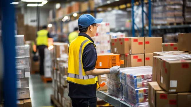 Profissional de logística ajusta o processo de FIFO e FEFO